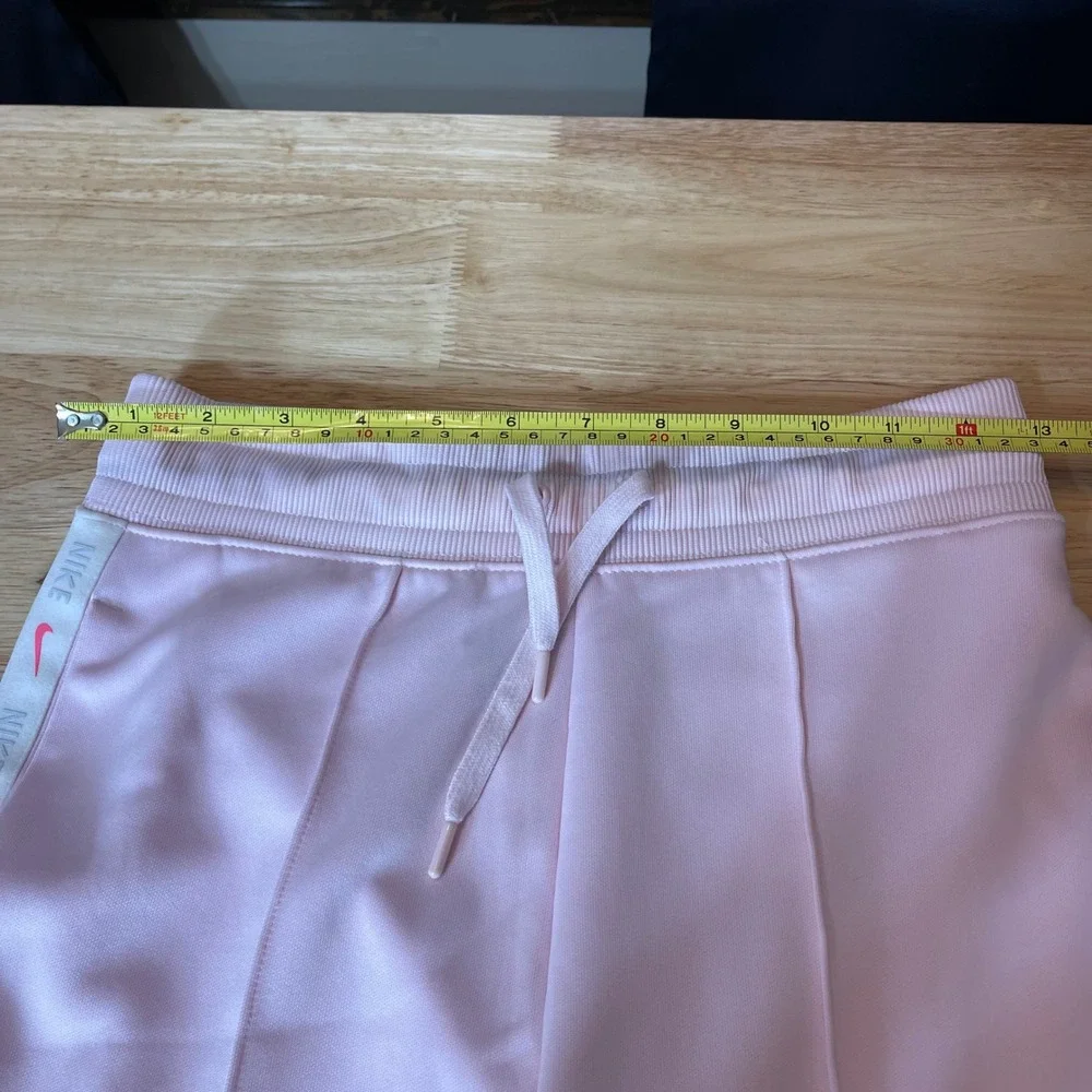 Nike‎ Women Pink Floral Embroidered Swoosh Track Pants XS Cropped Activewear